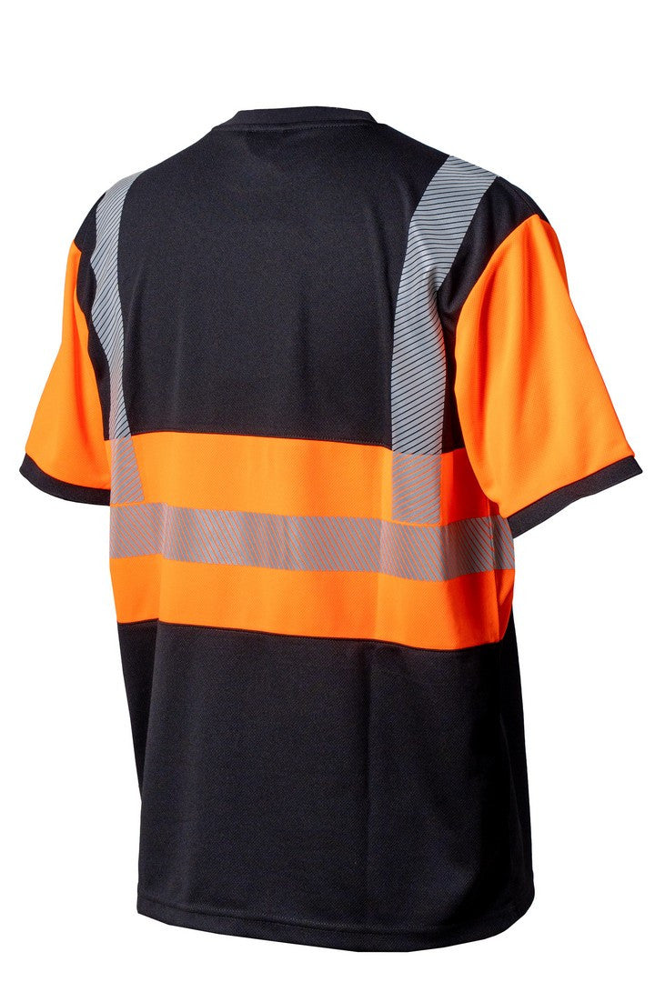 Priha Hi-Vis 4381 huomiopaita, hengittävä tekninen työpaita, EN ISO 20471 lk 1