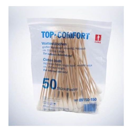 Vanutikku iso pää puuvarsi 10/150mm 50kpl/pussi