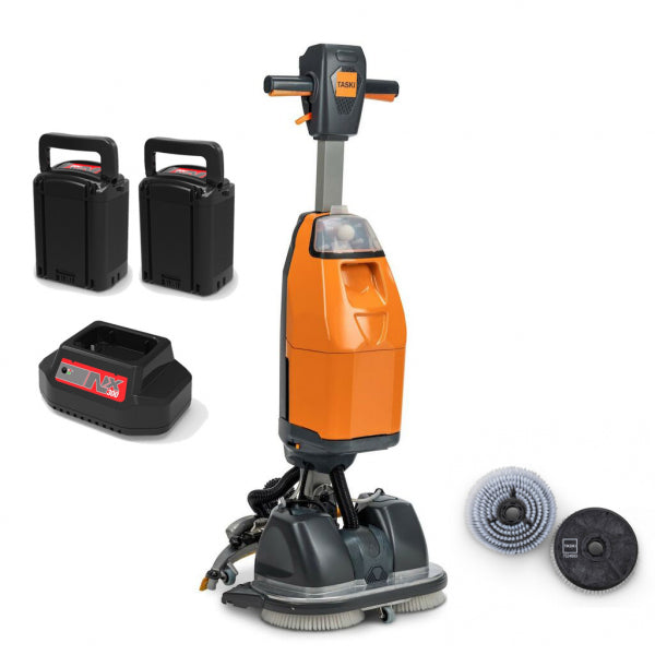 Taski Swingo 250µicro Yhdistelmäkone Tuplapaketti (Sis. Akku x 2, Laturi, Pesuharjat)