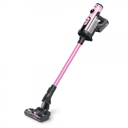 Numatic Hetty Quick akkukäyttöinen varsi-imuri, nopein tapa pitää arki puhtaana (pinkki)
