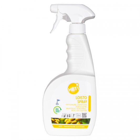HETI Loisto Spray 750 ml – lasin- ja peilienpuhdistusaine