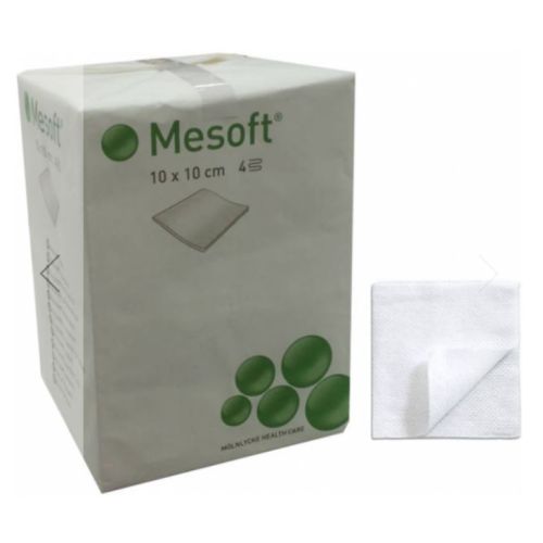 Mesoft kuitukangastaitos 10 x 10cm 100 kpl epästeriili