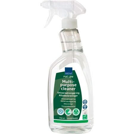 ABENA PURI-LINE yleispuhdistusaine 750 ml, hajusteeton 8kpl./laatikko (2,78€/kpl.)