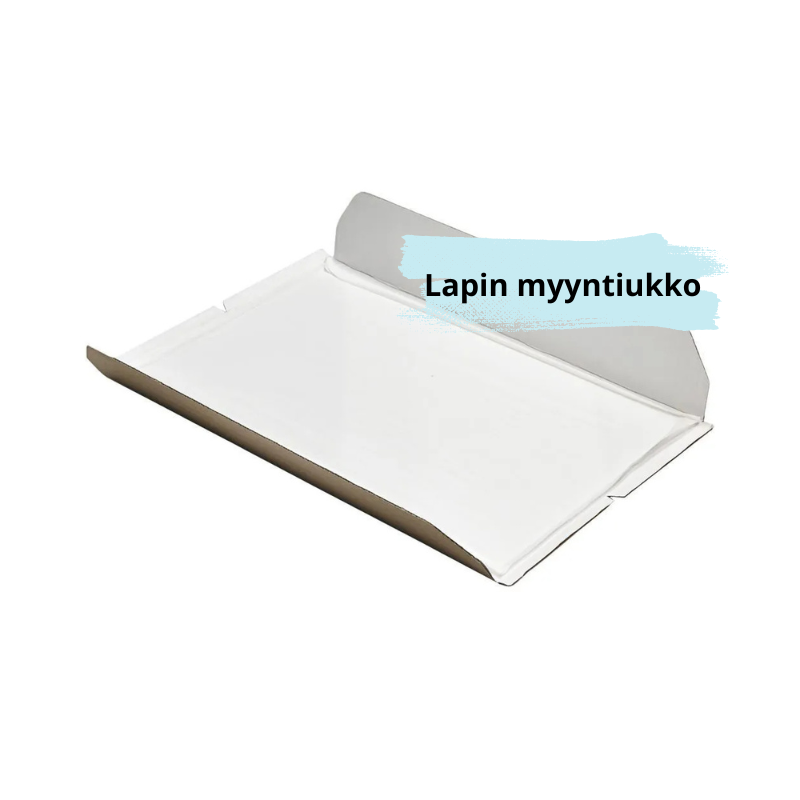 Aaltopahvipohja kakkulaatikkoon 10kg 650 x 450 x 150mm. valkoisella taustalla.