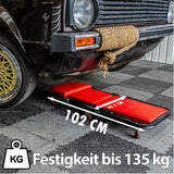 Tekson 2-in-1 makuualusta ja korjaamotuoli Yhdessä | 135kg