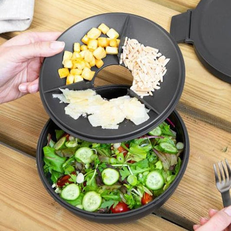 Brabantia Make & Take salaattikulho 1,3 L | Tiivis eväsrasia kastikeastialla.