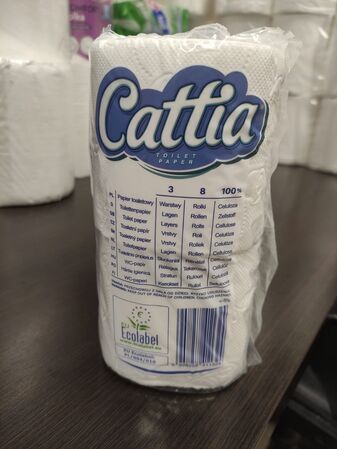 Cattia Wc-paperi, 3-kert, 150-ark, 64rll