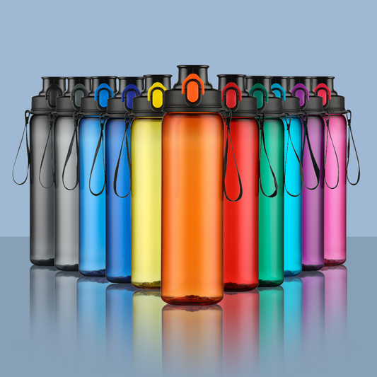 Colorissimo Neon-juomapullo TRITAN™-materiaalista, 750 ml. Paljon eri värejä. Turvallinen ja tyylikäs. Tunnusta väriä!