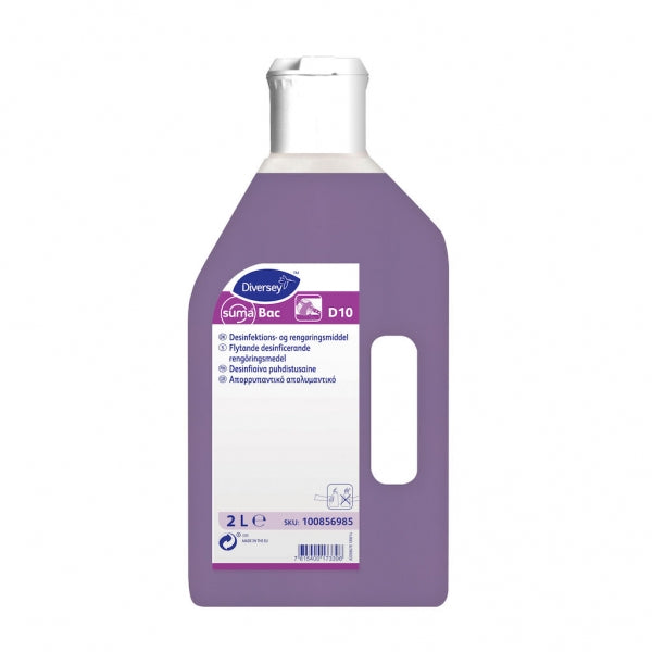 Diversey Suma Bac D10 desinfioiva puhdistusaine 2L 6kpl