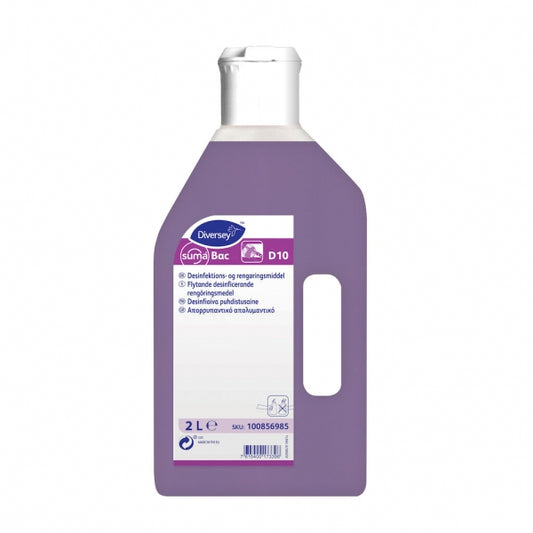 Diversey Suma Bac D10 desinfioiva puhdistusaine 2L 6kpl