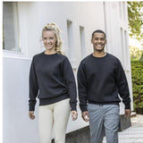 Elevate Yukon urheilullinen interlock-neulepusero pyöreällä pääntiellä, unisex - Musta painatuksella. 