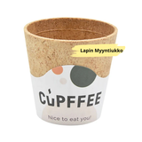 KAHVIKUPPI KEKSISTÄ, 220ML, HALK. 75MM, RUSKEA, LÄMPÖTILA. 85C, 40MIN, 12KPL/PKT. Herkullinen kuppi juoman tai jäätelön kaveriksi.