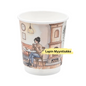 PAHVINEN KAHVIKUPPI, 250ML, HALKAISIJA 80MM, COZY TIME, 500 KPL LAATIKOSSA