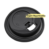 Kansi 250 ml kahvimukille, musta lukittava 1000 kpl