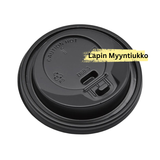 Kansi 250 ml kahvimukille, musta lukittava 1000 kpl