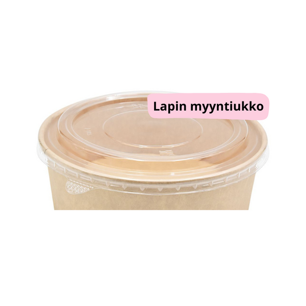 Kansi salaattirasialle, PET, 185 mm