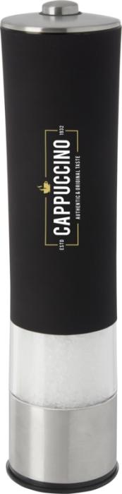 Kirkenes sähköinen suola- tai pippurimylly, Tampopainatuksella. 18,90€ kpl