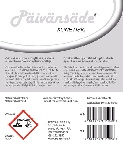 Päivänsäde Konetistiaine 10L | Ammattikäyttöön Yrityksille