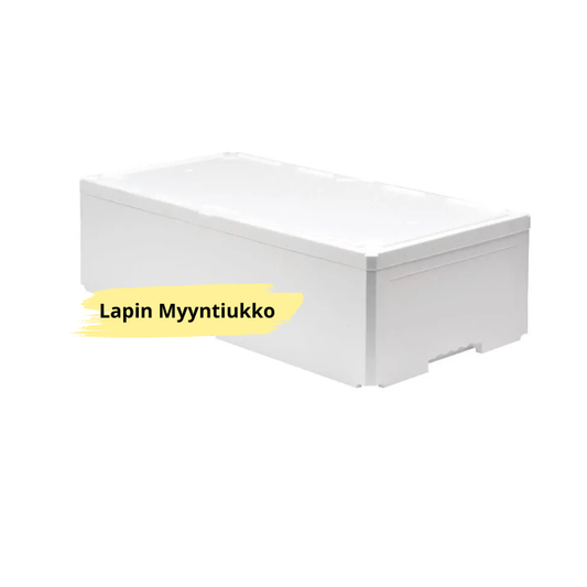 Kylmälaatikko kannella 20L. Kalojen ja muiden ruokien lyhytaikaiseen säilytykseen ulkolämpötilan vaikutuksilta.