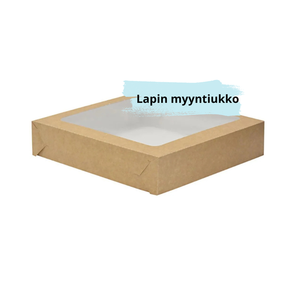 Leivosrasian kansi ikkunalla nr. 6, 275 x 275 x 60 mm valkoisella taustalla.