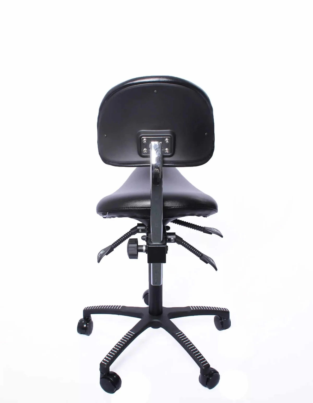 Lenni satulatuoli selkätuella, keinonahkainen ergonominen työtuoli