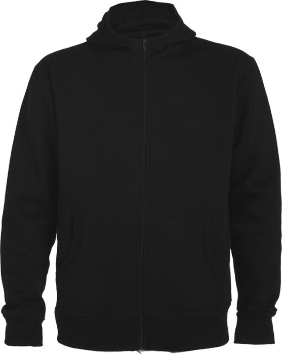 Roly Montblanc unisex-täysvetoketjuhuppari. Esim. 25kpl. isolla DTF täysväripainatuksella