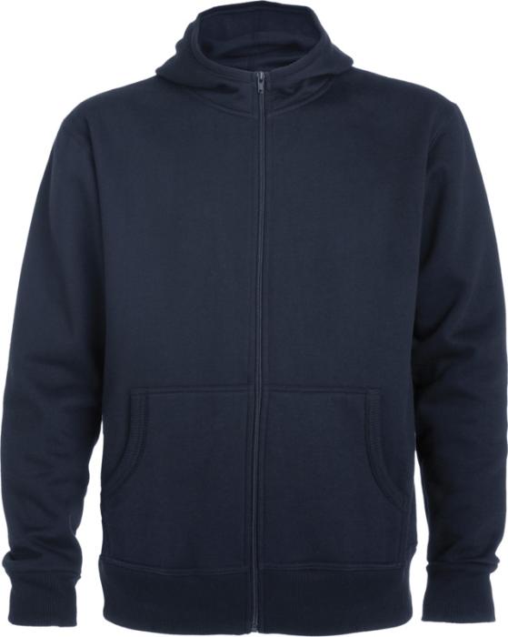 Roly Montblanc unisex-täysvetoketjuhuppari. Esim. 25kpl. isolla DTF täysväripainatuksella