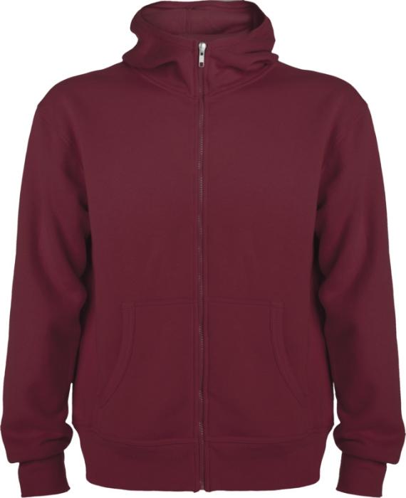 Roly Montblanc unisex-täysvetoketjuhuppari. Esim. 25kpl. isolla DTF täysväripainatuksella