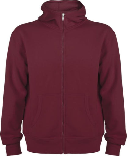 Roly Montblanc unisex-täysvetoketjuhuppari. Esim. 25kpl. isolla DTF täysväripainatuksella