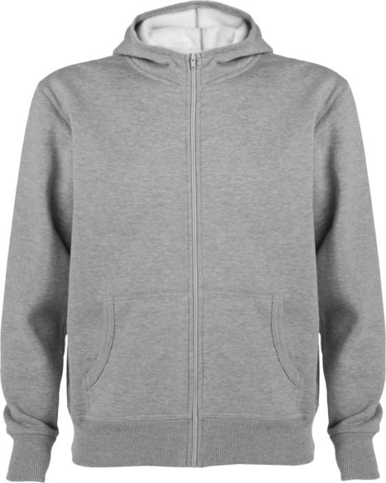 Roly Montblanc unisex-täysvetoketjuhuppari. Esim. 25kpl. isolla DTF täysväripainatuksella