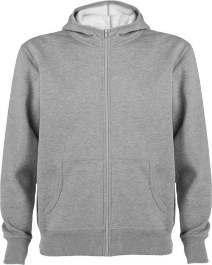Roly Montblanc unisex-täysvetoketjuhuppari. Esim. 25kpl. isolla DTF täysväripainatuksella