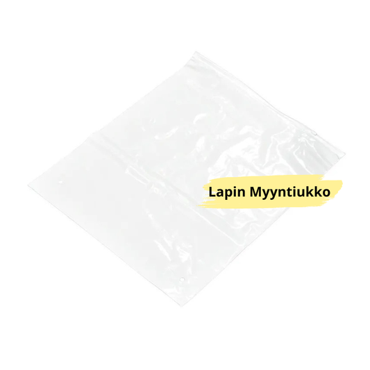 SALPAPUSSI LIUKUSÄÄTIMELLÄ, 55MIC, 40X45CM, VALKOINEN, 2 ILMAREIKÄÄ, 20 KPL/PKT