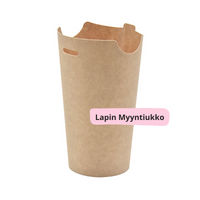 Ruokakuppi 350 ml – Ruskea perhoskuppi taitettavalla kannella 300 kpl.