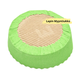 Kakkuvuoka, pahvia, halk. 100 mm, korkeus 30 mm, aaltoileva, vihreänruskea, 25 kpl/pkt