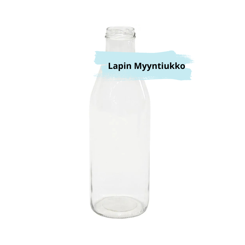 Elintarvikekelpoinen Lasipullo Latte Roma 1000ml