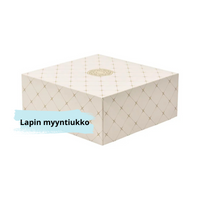 Elegantti Kakkulaatikko Valkoinen Kultakuvio 30x30x12,5cm 10kpl.