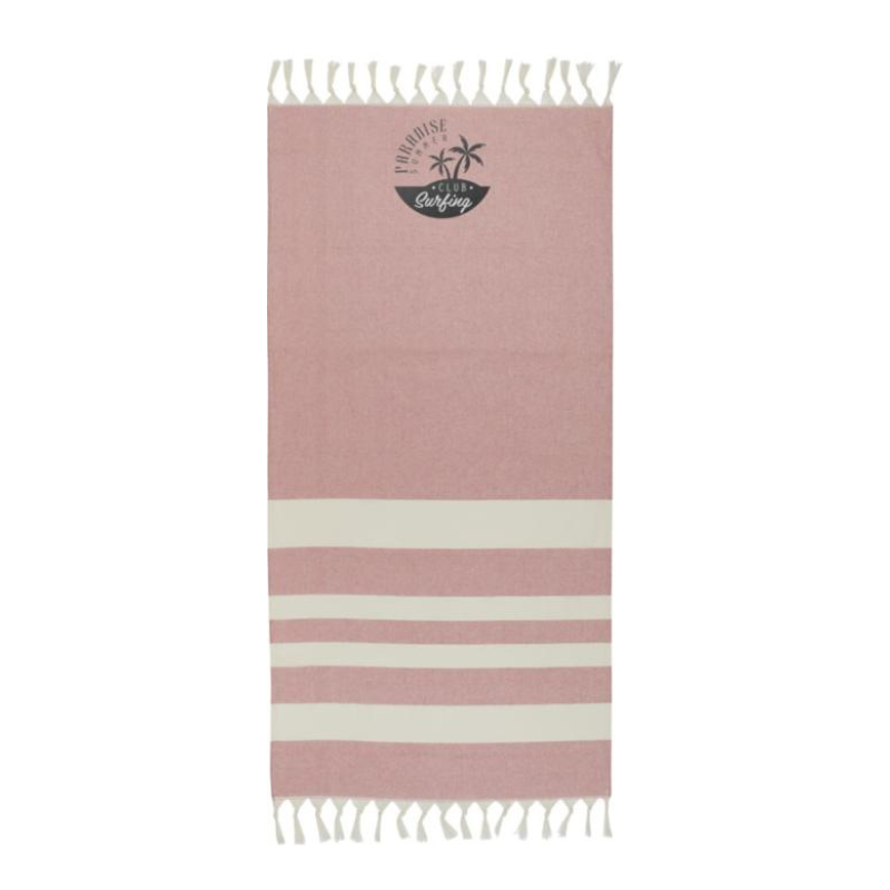 Ylellinen ja vastuullinen Anders hamam-pyyhe painatuksella. Eri värejä. Alk. 14€+alv./kpl. 10 setissä.
