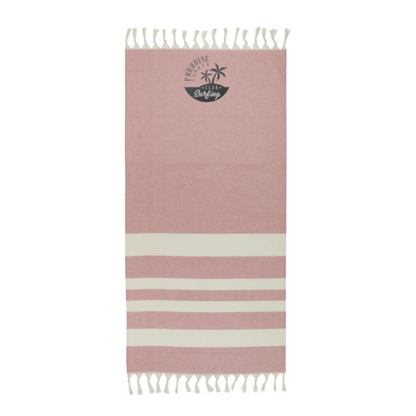 Ylellinen ja vastuullinen Anders hamam-pyyhe painatuksella. Eri värejä. Alk. 14€+alv./kpl. 10 setissä.