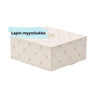 Kultainen kuvio kakkulaatikko 22 x 22 x 12 cm 180kpl.