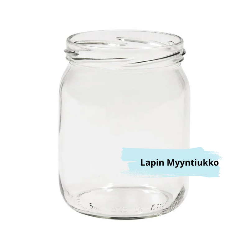 Lasipurkki 540ml ilman kantta elintarvikesäilöntään alk. 50 kpl.