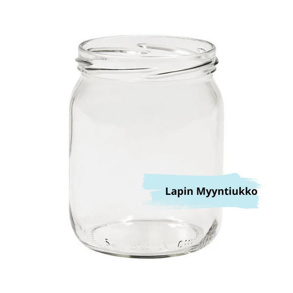 Lasipurkki 540ml ilman kantta elintarvikesäilöntään alk. 50 kpl.
