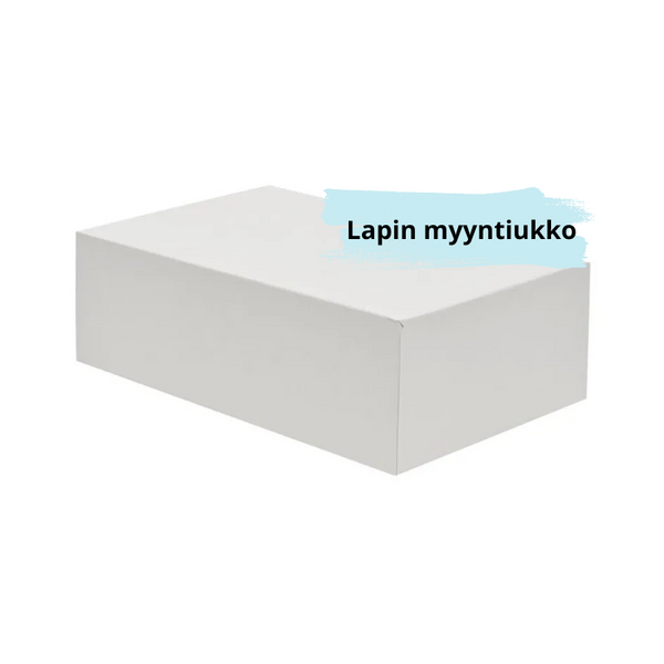 Valkoinen kakkulaatikko 21x14x7cm alk. 100kpl.