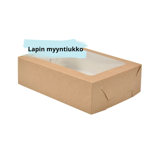 Leivosrasian kansi ikkunalla nr. 2 21x14,5+6cm (210x145x60mm) 100kpl.