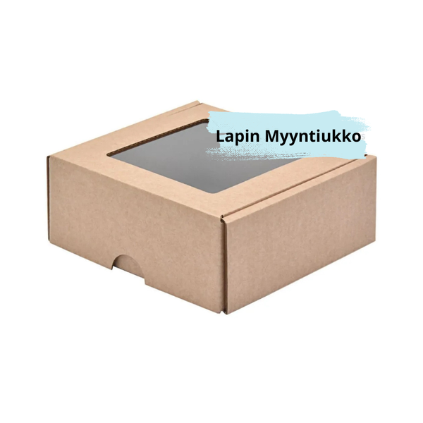 Miniaaltolaatikko, 120x120x50mm, 0427, 3-kerros, E, ruskea, ikkunalla. 50kpl./paketti