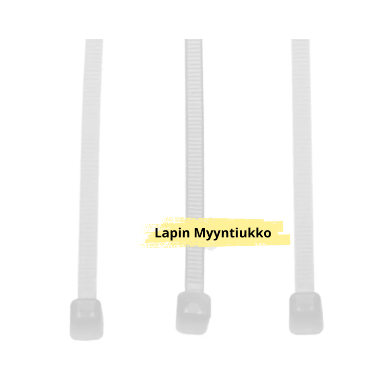 Nippuside valkoinen 2,5x200mm 1000kpl | Teollisuuslaatu | Nopea toimitus