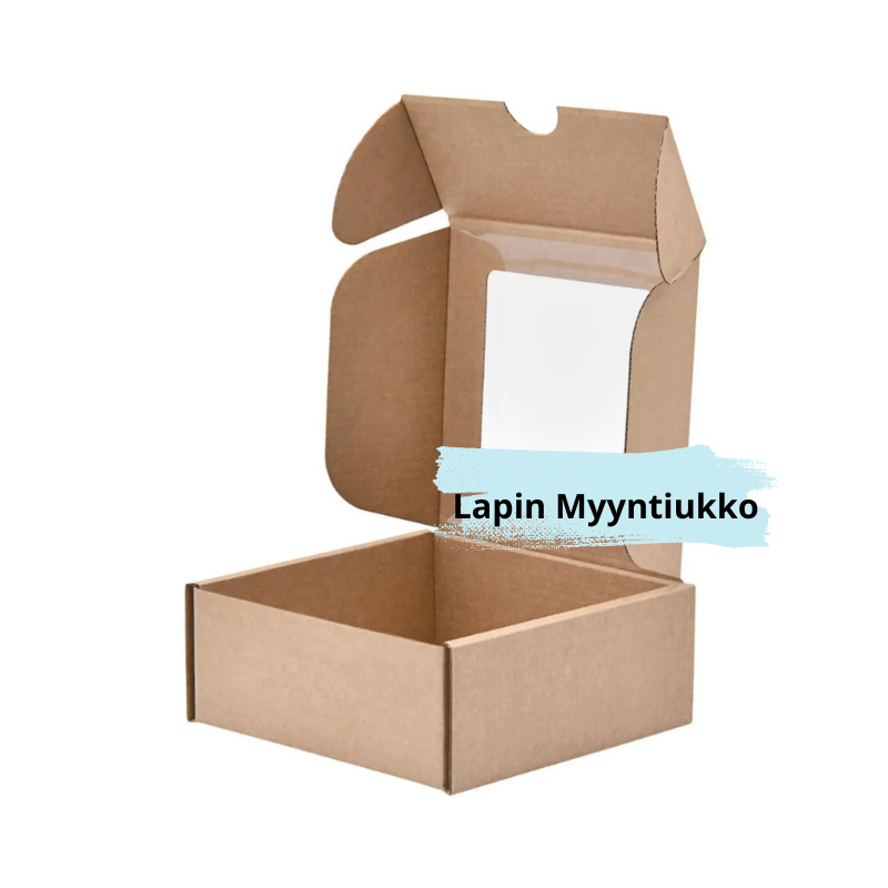 Miniaaltolaatikko, 120x120x50mm, 0427, 3-kerros, E, ruskea, ikkunalla. 50kpl./paketti