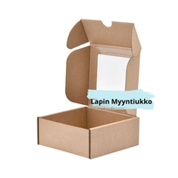 Miniaaltolaatikko, 120x120x50mm, 0427, 3-kerros, E, ruskea, ikkunalla. 50kpl./paketti