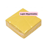 3-kerroksinen lautasliina, 33x33cm, keltainen/harmaa/sininen (600kpl.)
