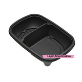 Kestävä PP-Ruokarasia 650+250ml - Konepestävä 2-Osainen Säilytysrasia