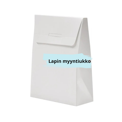 Pakkaus ikkunalla 13x5,5x17,4cm | Valkoinen kartonki | 20kpl